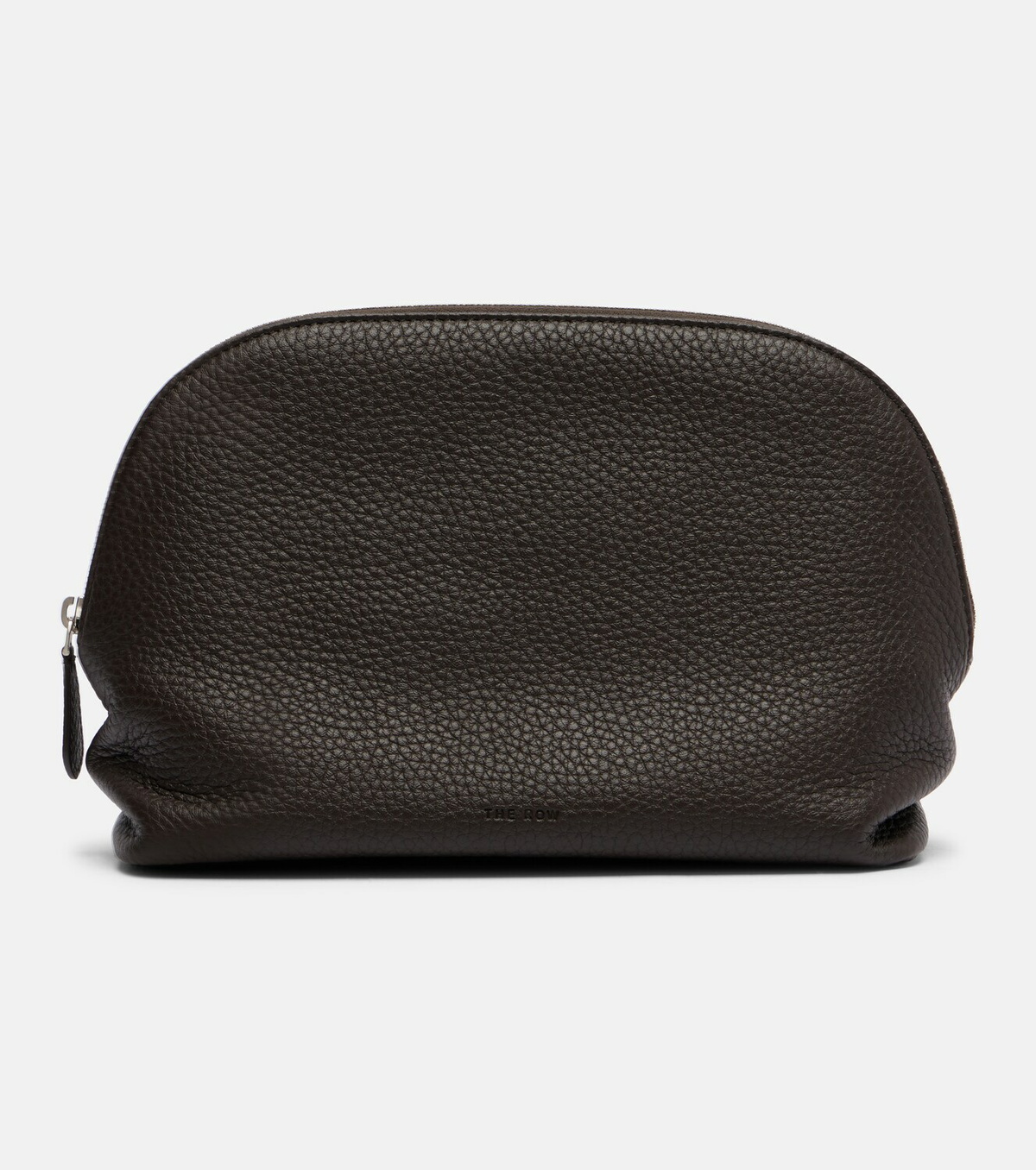 The Row Agnes leather clutch