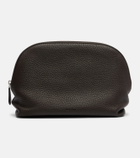 The Row Agnes leather clutch
