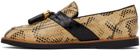 Human Recreational Services Tan & Black Del Ray Rattlesnake Loafers