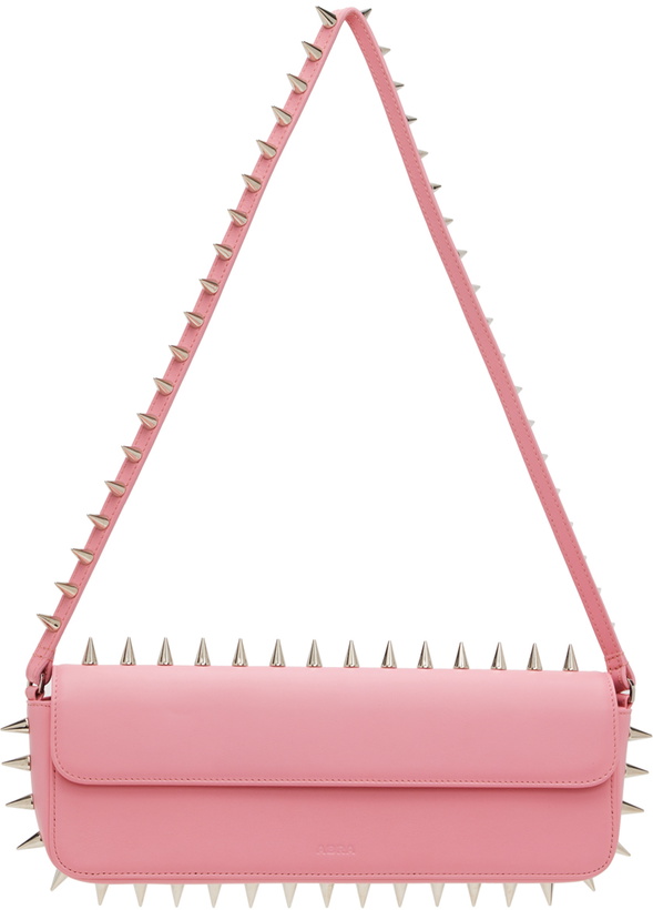 Photo: Abra Pink Spike Baguette Shoulder Bag