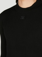 Courrèges - Suspender Strap Sweater in Black