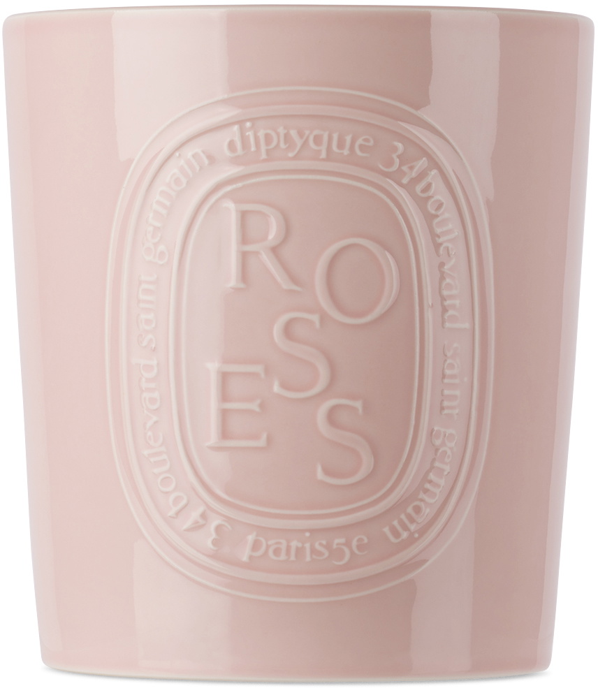 diptyque】 ROSEキャンドル 600gラージサイズ ピンク ラージ