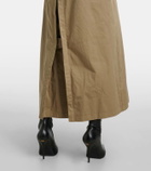 Balenciaga Suspended Trench cotton twill midi dress