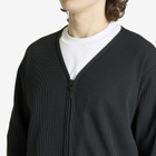 Goldwin Men's Waffle Light Cardigan in Black