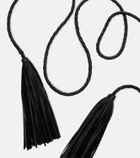 Nour Hammour Leather tassel belt