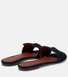 Loro Piana Summer Charms suede slides