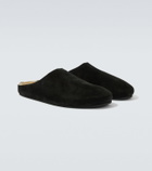 The Row New Lucca suede slip-on shoes