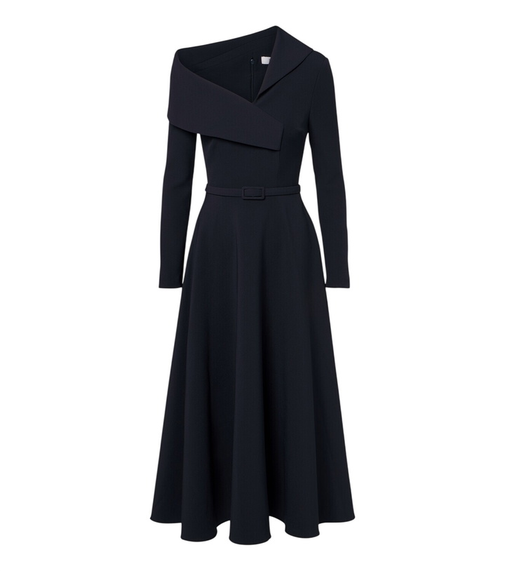 Photo: Safiyaa Asymmetric crêpe cocktail dress