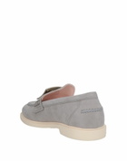 Roger Vivier Womens Loafers Light in Grey