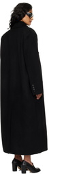 The Frankie Shop Black Gaia Double Breasted Coat