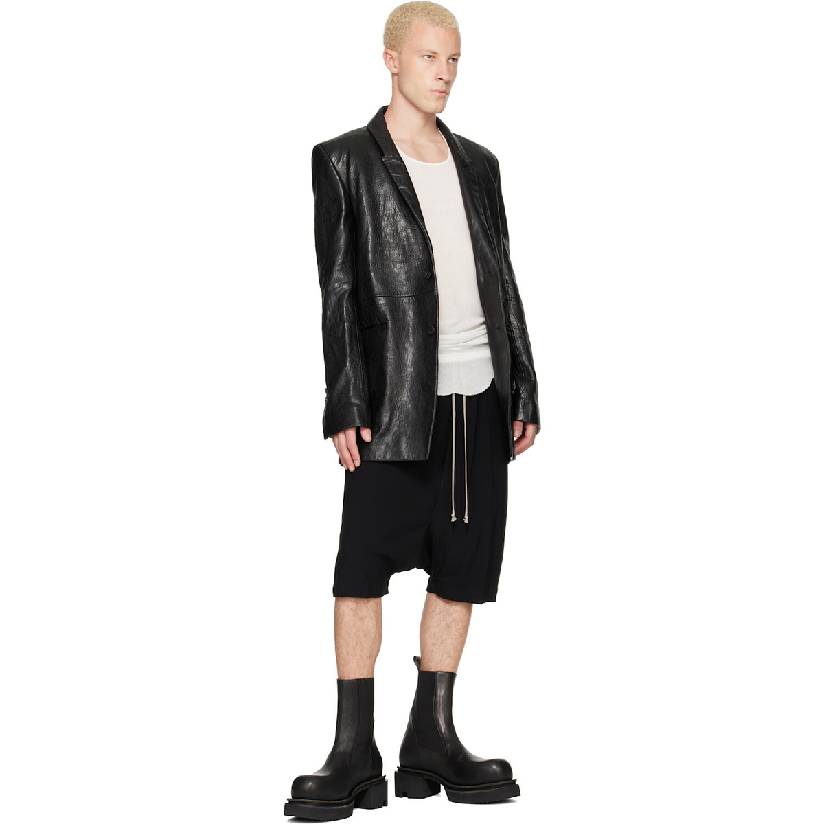 Rick Owens Black Tower Ricks Pods Shorts