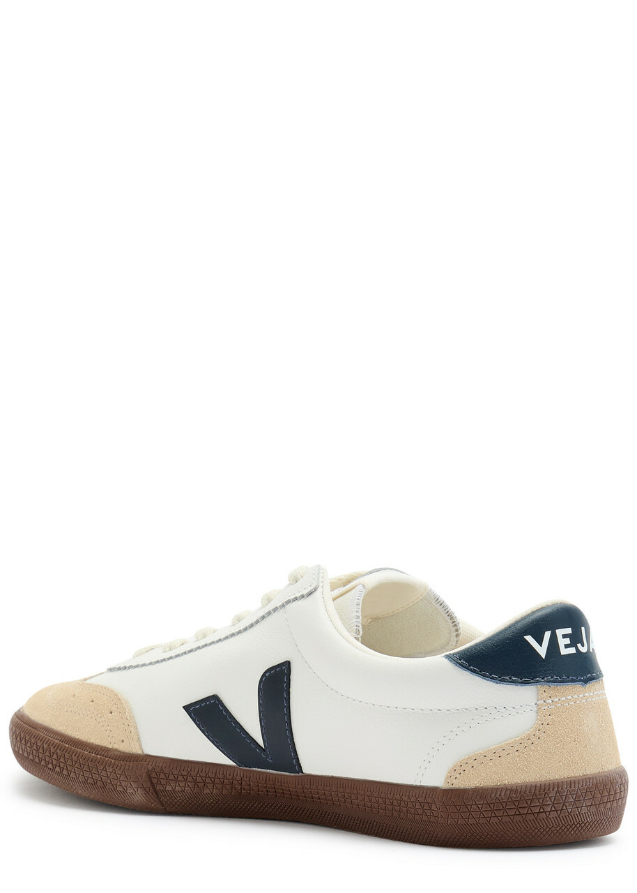 Veja Volley Panelled Leather Sneakers White