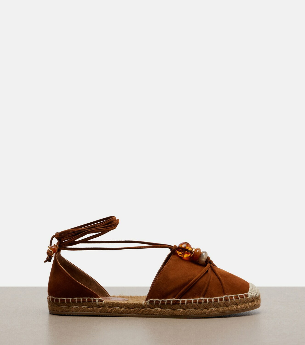 Jimmy Choo Lemi embellished suede espadrilles