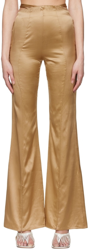 Photo: SUBSURFACE SSENSE Exclusive Gold Ribbon Trousers