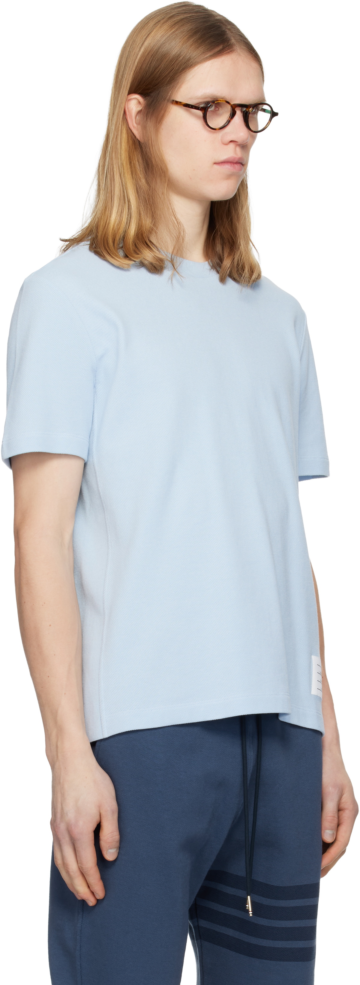 ✨希少・イタリア製✨Thom Browne 4BAR シャツ ブルー 4-Bar chambray shirt in blue - Thom Browne | Mytheresa