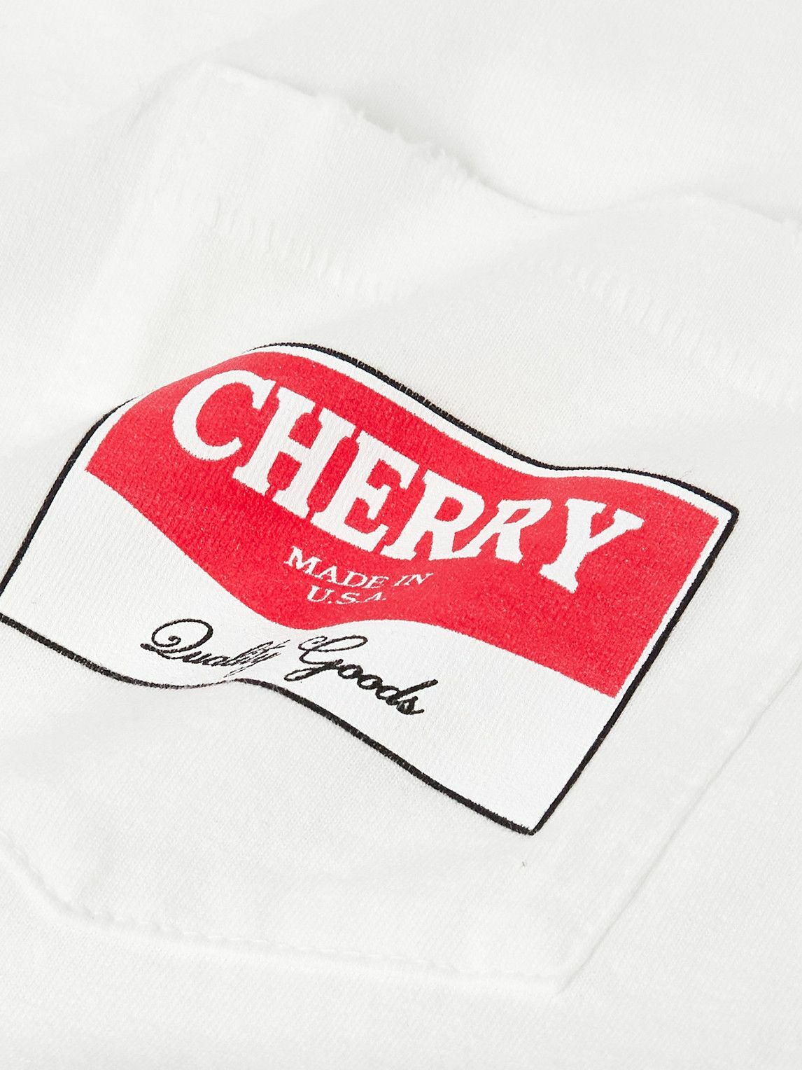Cherry Los Angeles - Logo-Print Cotton-Jersey Tank Top - White