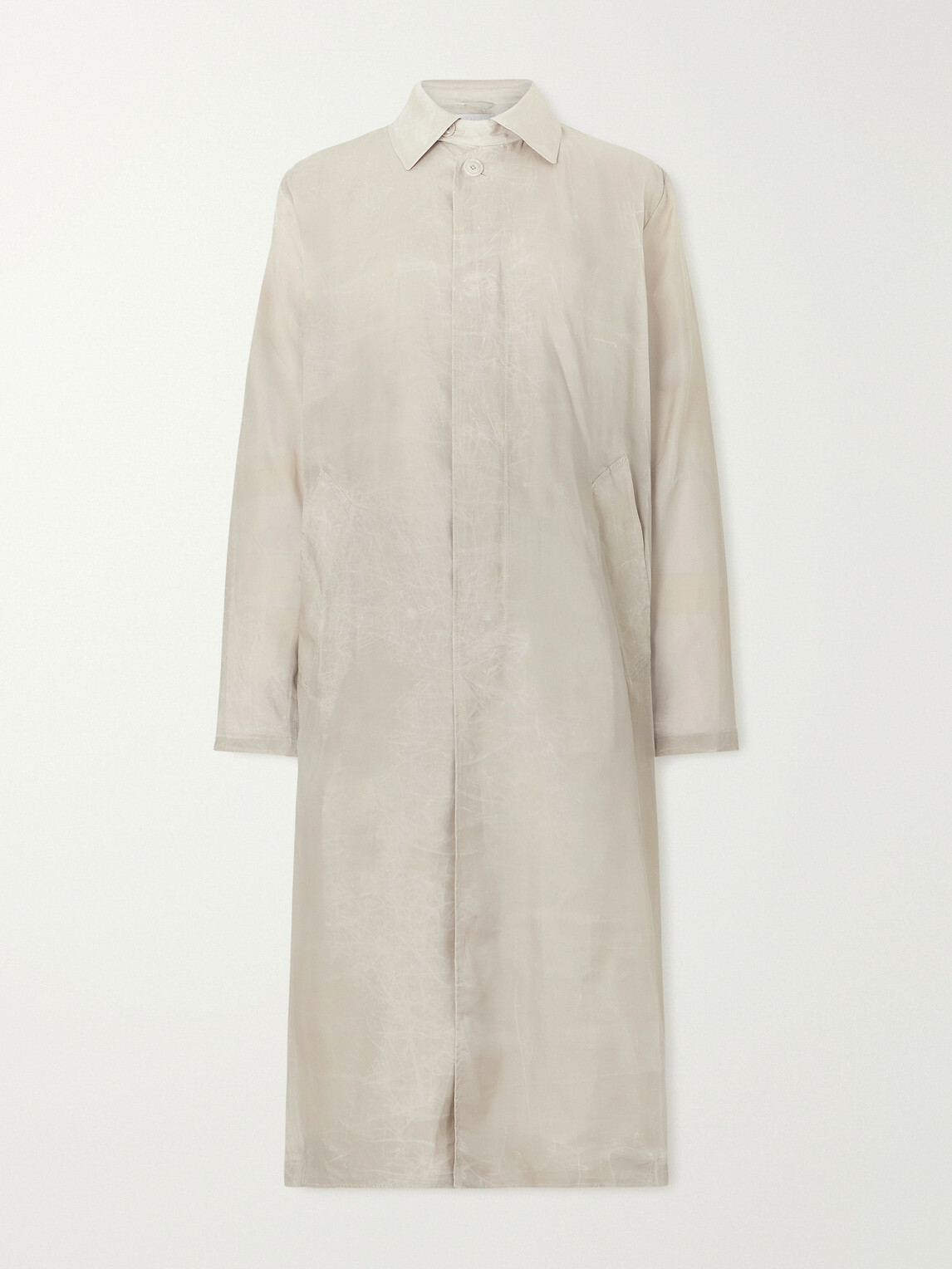 Our Legacy - Cloak Waxed-Twill Trench Coat - Gray