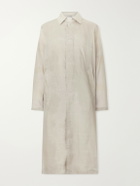 Our Legacy - Cloak Waxed-Twill Trench Coat - Gray