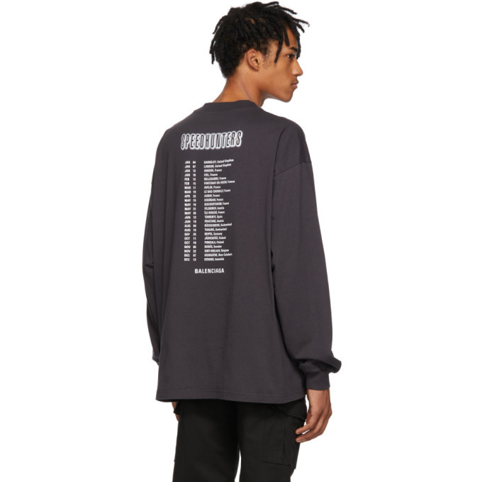 Balenciaga Black Speedhunters Long Sleeve T-Shirt Balenciaga