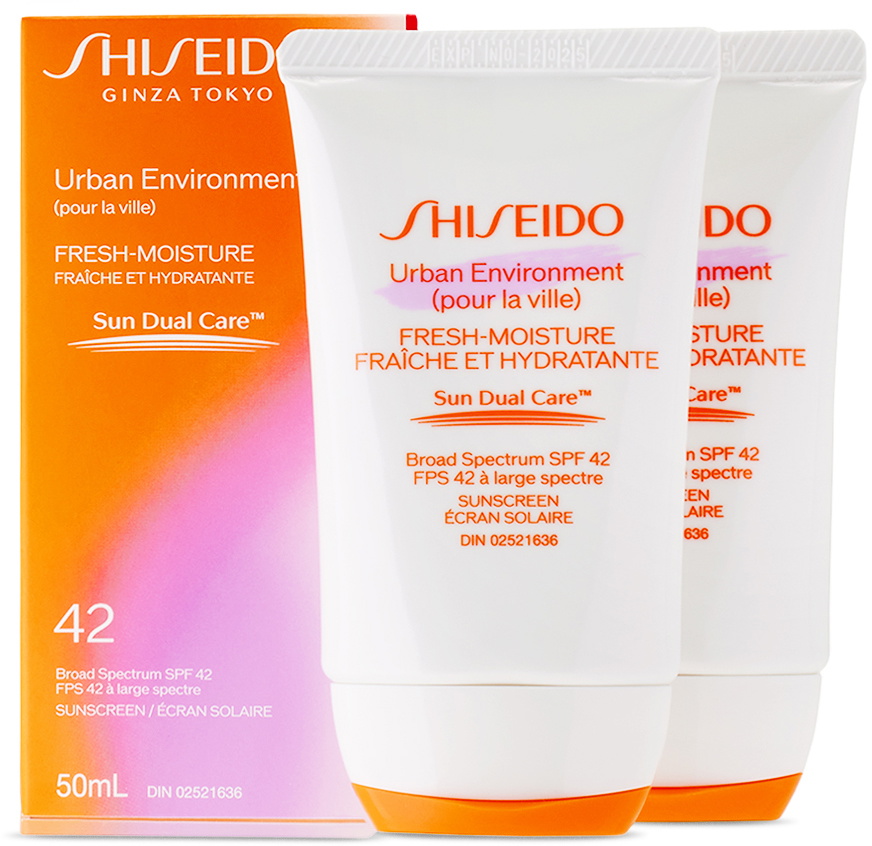 SHISEIDO Urban Environment Fresh Moisture Sunscreen Duo, 2 x 50 mL