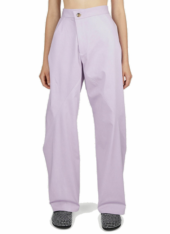 Photo: JW Anderson - Twisted Workwear Pants in Lilac