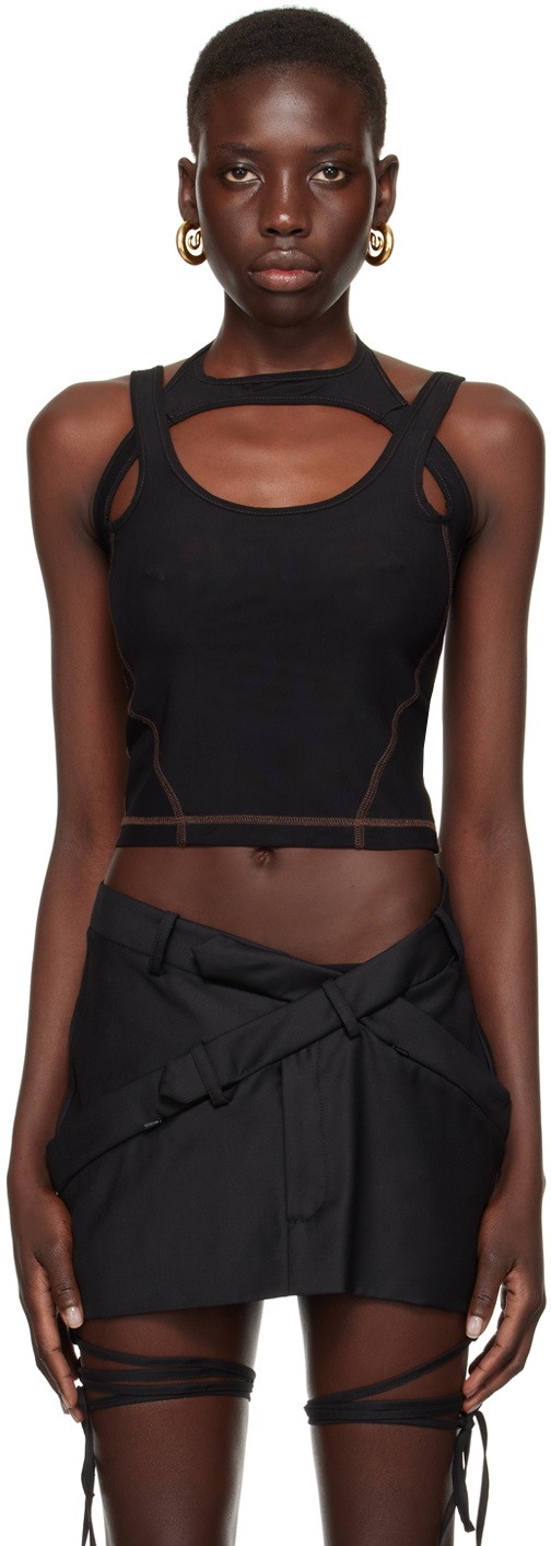 SRVC Black Marfa Tank Top