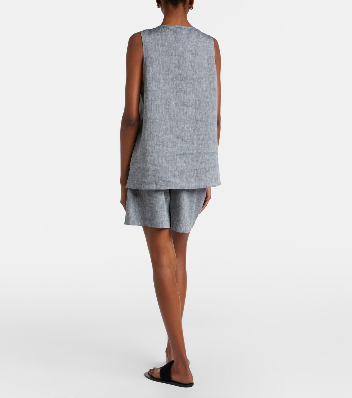Asceno Boston linen shorts