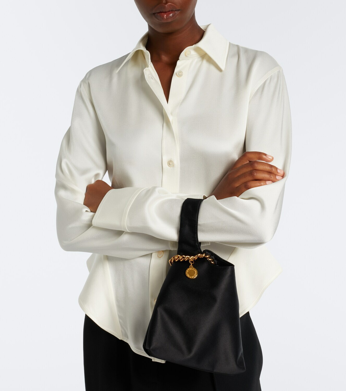 Stella McCartney Falabella satin tote bag