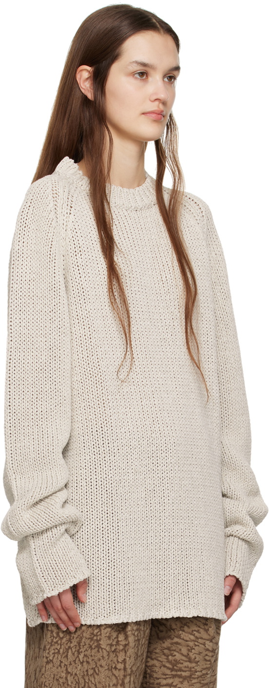 UMBER POSTPAST Off-White Raglan Sweater