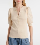 Veronica Beard Coralee cotton-blend top