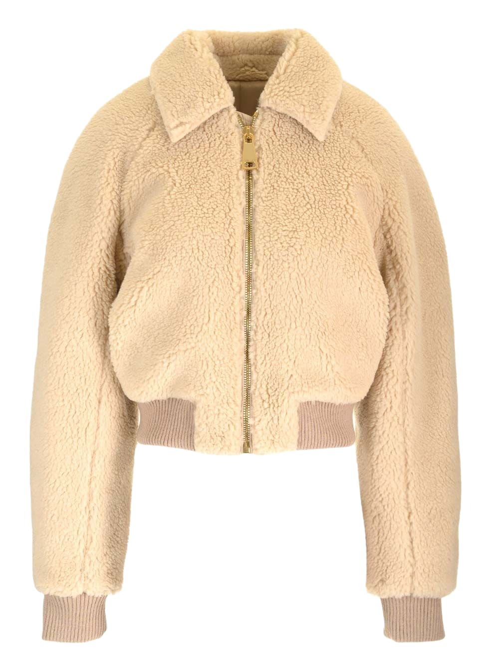 Khrisjoy Embroidered Tweed Down Jacket Khrisjoy
