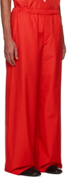 Rier Red Elasticized Trousers