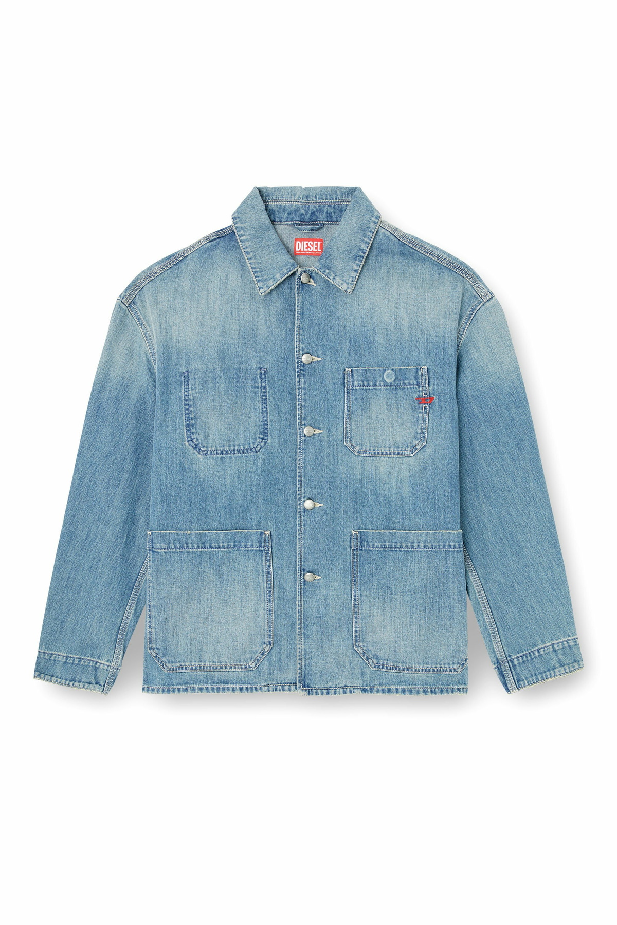 Diesel Utility-style denim jacket - Denim Jackets - Unisex - Blue