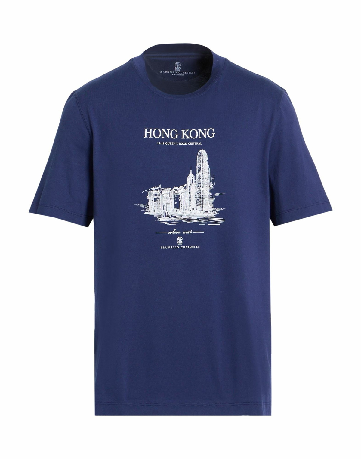 Brunello Cucinelli Mens T-shirt in Navy