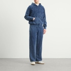 Les Tien Men's Heavyweight Raglan Zip Hoodie in Vintage Indigo