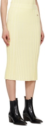 Maison Kitsuné Yellow Baby Fox Midi Skirt