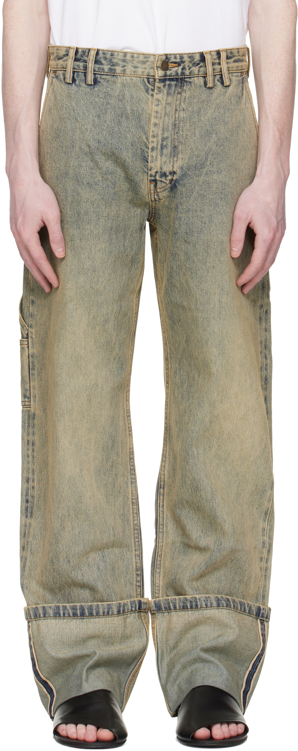 Entire Studios Blue Cuff Jeans