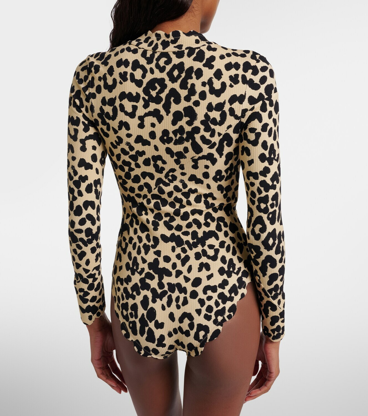 Marysia Northsea leopard-print rashguard swimsuit