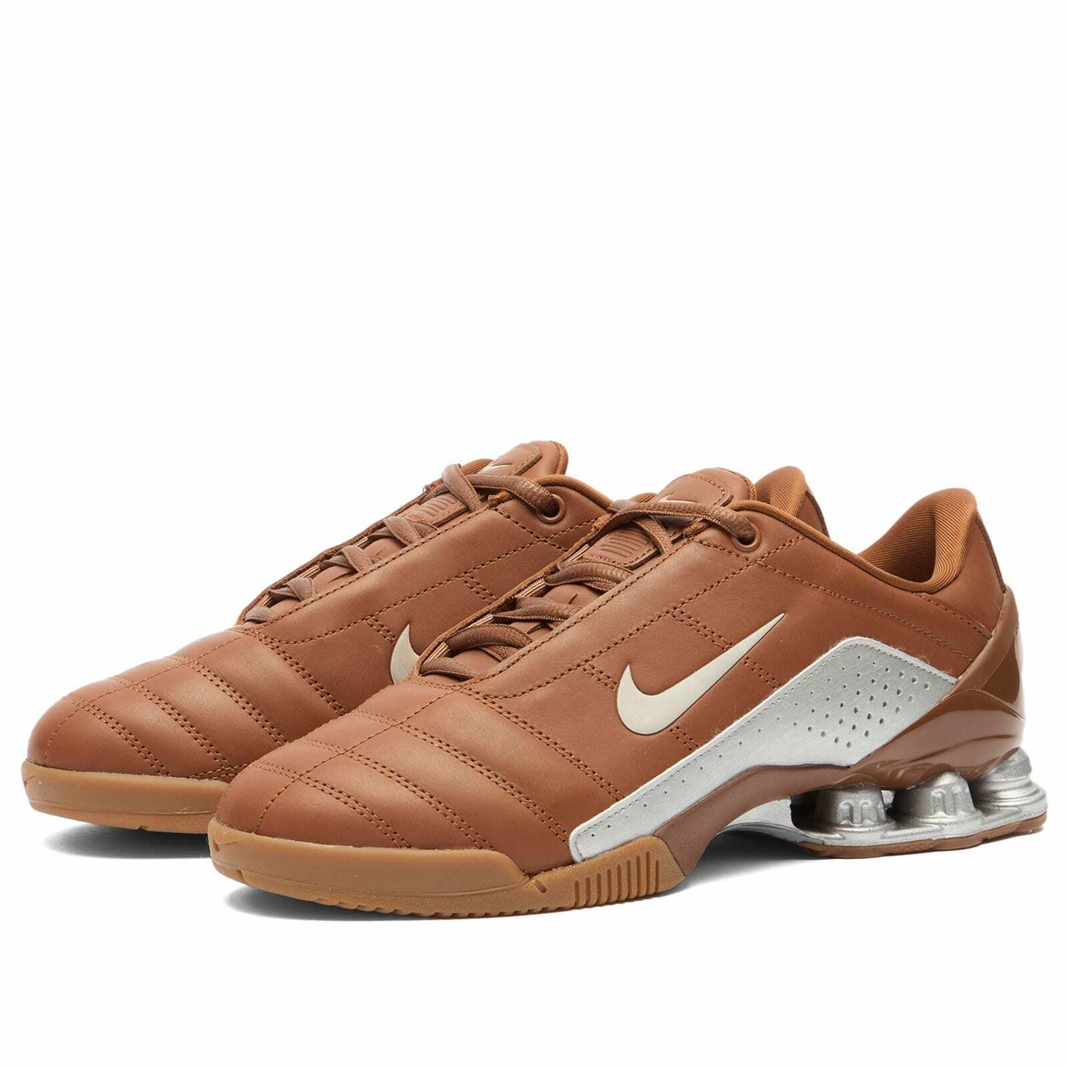 Nike T90 Shox Magia Qs Sneaker in Pecan/Silver/Brown