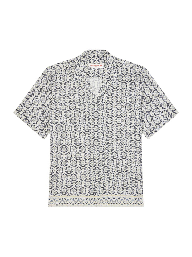 Photo: Orlebar Brown - Maitan Passetto Camp-Collar Printed Lyocell Shirt - Neutrals