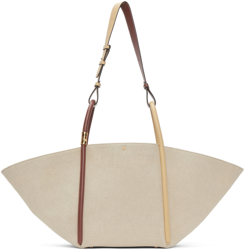 thriveni Men & Women Beige, Green Tote