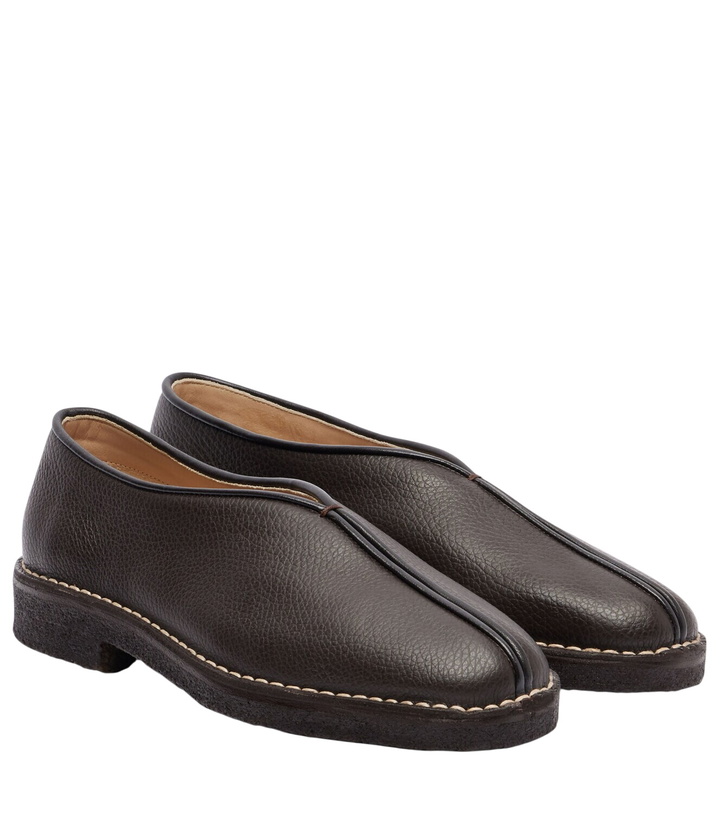 Photo: Lemaire Piped leather loafers