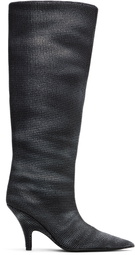 Alexander Wang Black Diablo 90mm Tall Boots