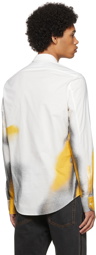 Alexander McQueen White & Yellow Silhouette Shirt