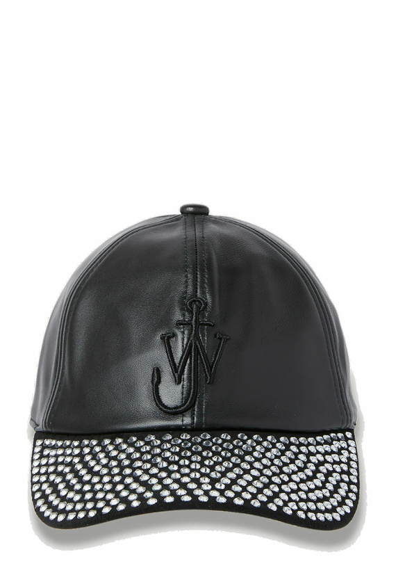 Photo: JW Anderson - Crystal Embellished Baseball Cap in Black