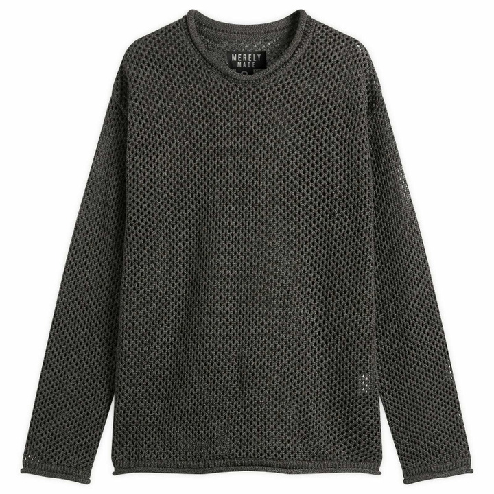 Photo: Merely Made Men's Netting Sweater in Black