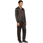 Bottega Veneta Black Pixel Pattern Pyjama Shirt