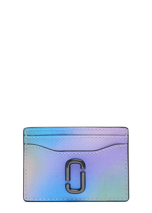 Photo: Marc Jacobs The Card Case Grained Leather Card Holder - Blue - One Size