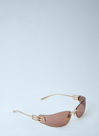 Balenciaga Gossip Rimless Logo Sunglasses