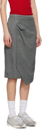 ADER error Gray Product. 67 Midi Skirt